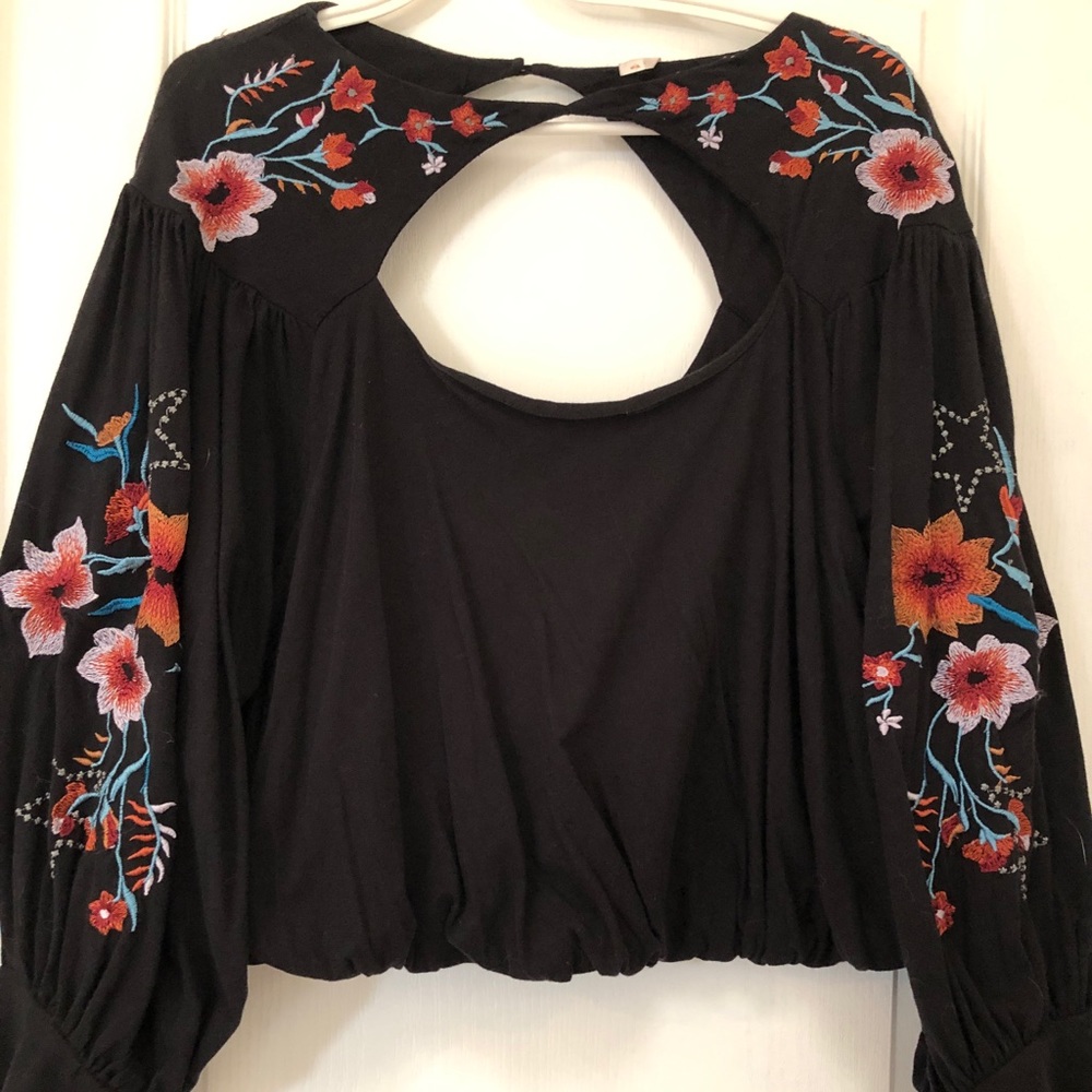 Free People Cropped Long Sleeve